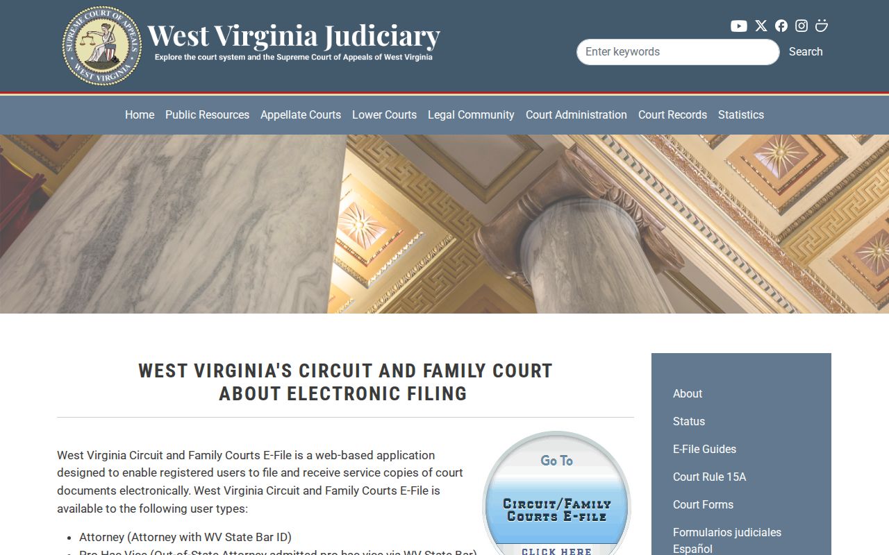 Putnam County court records CourtPLUS e-filing information