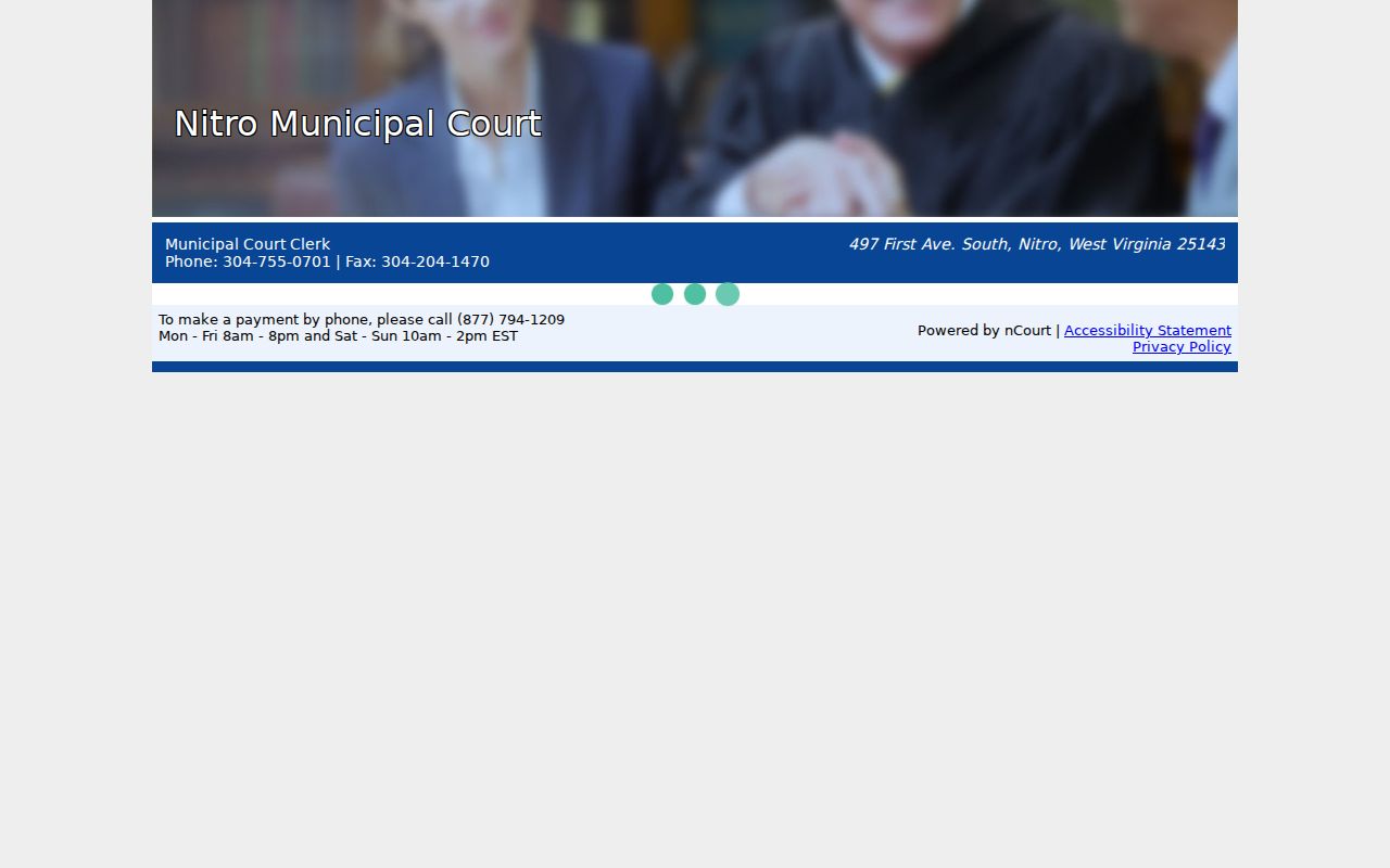 Nitro court docket payment vendor interface