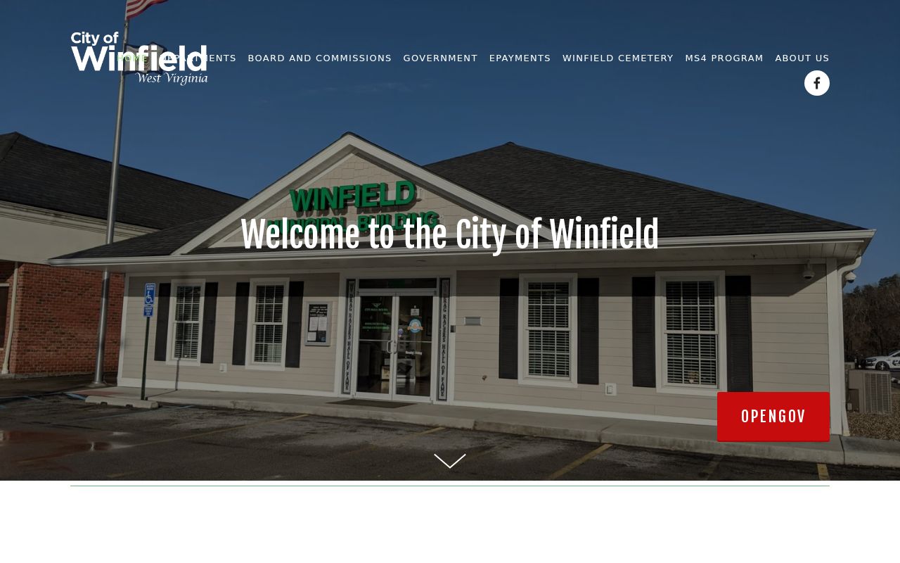 Winfield court docket municipal court and City Hall path